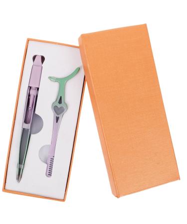 minkissy 1 Set False Eyelash Auxiliary Eyelash Curler Lash Clip with Comb Eyelash for Women Professional Eyelash Comb Eyelash Applicator Precision Eyelash Tool Stainless Steel