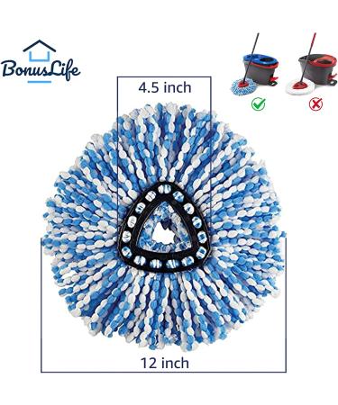 4 Pack Mop Head for EasyWring Spin Mop Refill - New Version Replacement - Buy Online on GoSupps.com
