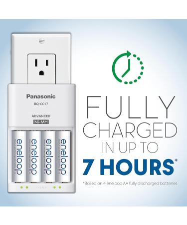 Eneloop Panasonic Power Pack - 6AA & 6AAA Rechargeable Batteries with Advanced CC17 Charger | International Shipping Available - Buy Online on GoSupps.com