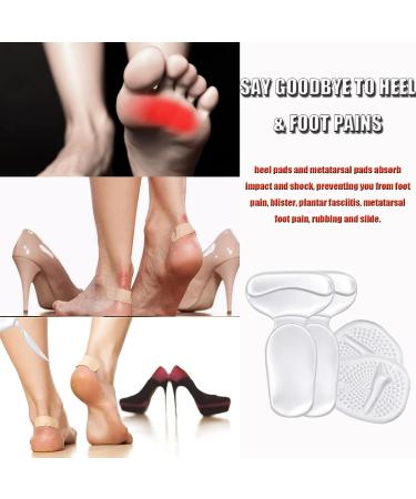 3 Pairs Heel Cushion Inserts & Metatarsal Pads for Improved Shoe Fit & Comfort | Reduce Pain, Prevent Blisters | Men & Women | Ideal for Special Events - Buy Online on GoSupps.com