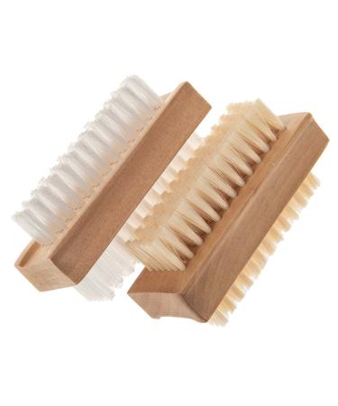 SIDCO nail brush 2 x hand washing brush craftsman brush finger brush washing brush wood