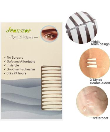200Pcs Double Eyelid Tape Strips for Instant Moderate Lifting - 3MM Double-sided Sticky ML - Buy Online on GoSupps.com