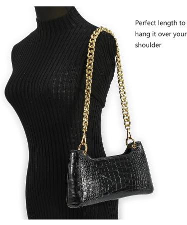 26 Inch Chic Metal Purse Chain Strap Handle Shoulder Straps Replacement Charms for Bag Handbags (Old Gold) - Buy Online on GoSupps.com