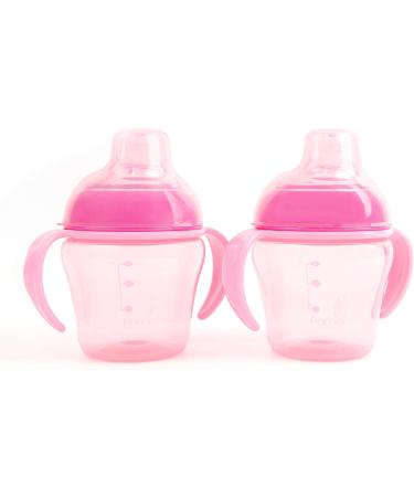 Primo Passi 2 Pack 5oz Sippy Cup For Babies 4 Months old (Grey) (Pink) - Buy Online on GoSupps.com