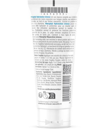  SORIFA Pack of 6 Manuphyl Intense Hydration Hand Creams - Moisturizing and protective - For dry and sensitive hands - Non-greasy fragrance-free enriched with allantoin and wheat proteins - 100ml tube - Buy Online on GoSupps.com