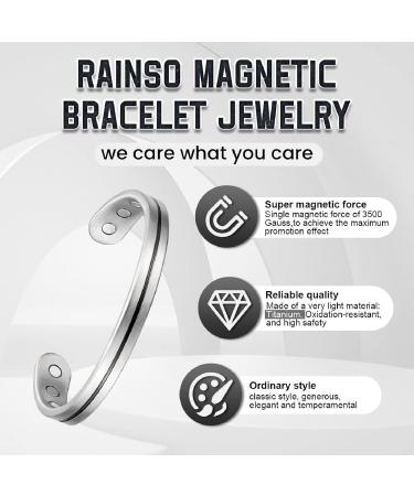Rainso Magnetic Therapy Bracelet - Lightweight Titanium for Men & Women | Arthritis Pain Relief - Buy Online on GoSupps.com