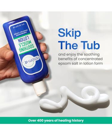 Epsom-It Soothing Muscle Magnesium Lotion Epsom Salt Topical Cream with Arnica and Magnesium Sulfate - Designed for Muscle Stiffness Leg Cramps Feet Knees and Achy Feet - 8.0 oz 8 Fl Oz (Pack of 1) - Buy Online on GoSupps.com