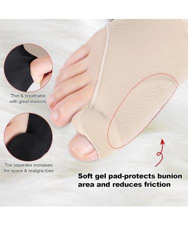 Hautllaif Bunion Corrector for Women and Men - Orthopedic Relief Splint for Hallux Valgus Brace - Day/Night Support (Beige) - Buy Online on GoSupps.com