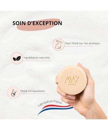  AYV Cosmetics Argan Moisturizing Solid Soap - Intense Hydration - Argan Oil Soap - Normal to Very Dry Skin - Face and Body Care - MADE IN FRANCE - 100g - Buy Online on GoSupps.com
