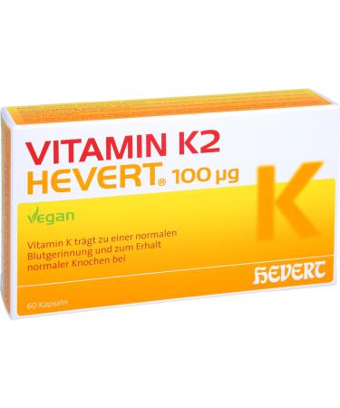 Buy Vitamin K2 Hevert 100 g Capsules - 60 Count | Premium Quality & International Shipping - Buy Online on GoSupps.com