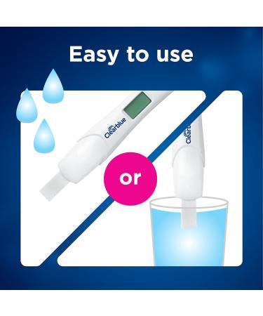 Clearblue Digital Pregnancy Test With Weeks Indicator The Only Test That Tells You How Many Weeks 2 Digital Tests (Pack of 1) 2 count (Pack of 1) - Buy Online on GoSupps.com