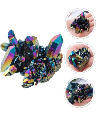 COHEALI 6 Pcs Colorful Crystal Clusters Fish Bowl Decorations Feng Shui Figurine Natural Stones Ornament Gem Colorfulx3pcs 3X3CMx3pcs - Buy Online on GoSupps.com