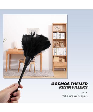 ciyeu 1pc Fashion Turkey Duster with Black Plastic Handle Cleaning Tool(Black) 35cm - Buy Online on GoSupps.com