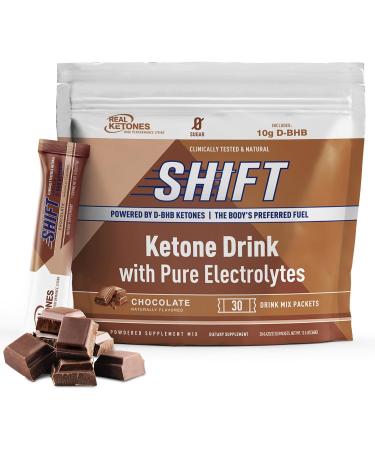 Real Ketones- Exogenous Keto D BHB + Electrolytes- Drink Mix Supplement Powder- 30 Packets - Chocolate