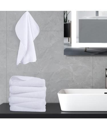 Polyte Premium Microfibre Wash Cloth 33 x 33 cm - White - Pack of 6 - Buy Online on GoSupps.com