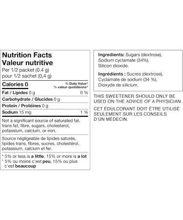 Sweet'N Low - Zero Calorie Sweetener - with Cyclamates. Diabetic-Friendly Gluten-Free Kosher Vegan - Perfect for Iced and Hot Coffee Tea and Lemonade - 3 x 1000 Packets - Buy Online on GoSupps.com