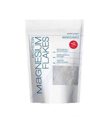 Water & Salt Magnesium Flakes 500g bath additive in a resealable bag