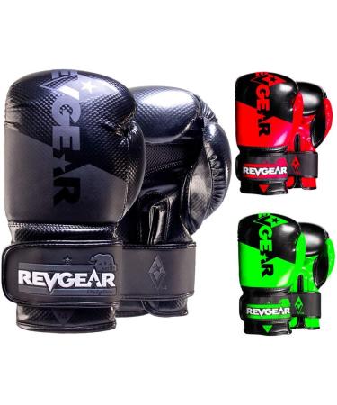 Revgear Pinnacle Boxing Glove Comfortable & Stylish - 14 Oz. - Black