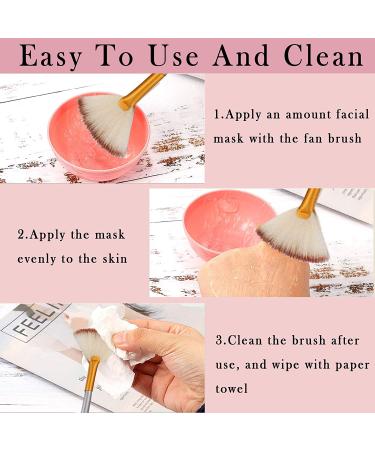 Fan Mask Brushes | Pack of 2 Acid Applicators for Glycolic Peel/Masques - Buy Online on GoSupps.com
