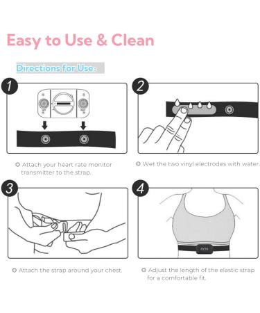 Heart Rate Monitor Chest Strap Replacement for Polar H10 H9 H7 Wahoo Tickr Suunto Garmin - Dual Pink - Buy Internationally - Buy Online on GoSupps.com