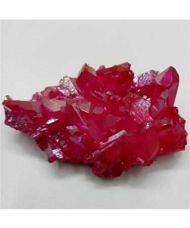 Natural Crystal Rough 68 Grams of Natural Quartz Crystal Cluster Rose red Angel Aura Cluster Specimen Cured yuebang - Buy Online on GoSupps.com