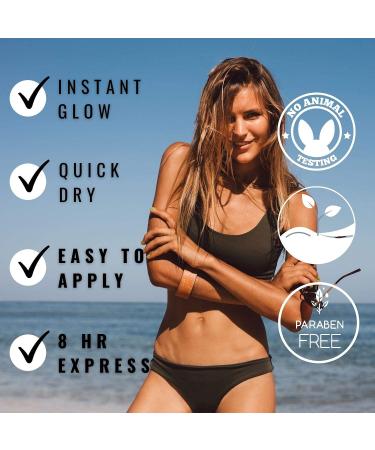 Sun Laboratories Ultra Dark Self Tanning Lotion 32 oz - Organic Extra Dark Self Tanner for Face & Body - Instant Tan Glow - Buy Online on GoSupps.com