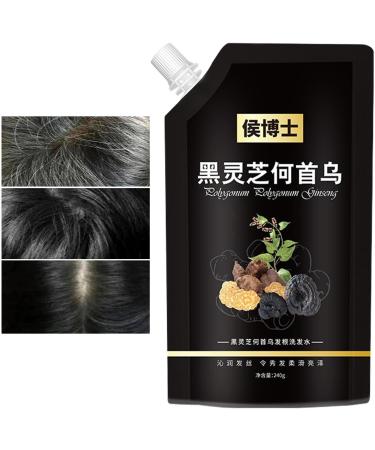  Lambo Polygonum Multiflorum Shampoo | Grey Reverse Polygonum Hair Growth Shampoo 240ml - He Shou Wu Hair Darkening Deep Cleansing Shampoo for Grey Hair Men Women  - Buy Online on GoSupps.com