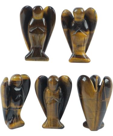 Lovionus89 Tiger Eye Guard Gaugel Statue - Hand-Carved Stone Healing Crystal Decoration (5cm/50mm) for Home & Bag - Buy Online on GoSupps.com