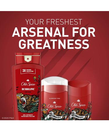 Old Spice Men's Bearglove Anti-Perspirant/Deodorant 2.6 oz (Pack of 6) - Long-lasting Protection for Men - Buy Online on GoSupps.com