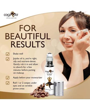 Caffeinated Eye Serum - Nutrient-Dense, 100% Pure, Natural & Vegan (Unscented) - Buy Online on GoSupps.com
