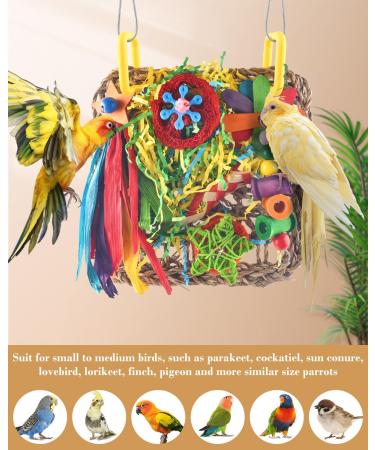 Shop Colorful Bird Toys for Budgies & Parrots | Seagrass Swings Chewing Wood Toys & More - Buy Online on GoSupps.com