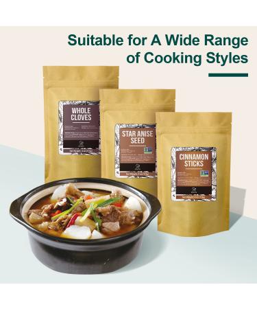 Soeos Cinnamon Sticks + Star Anise + Cloves 4oz Each, All Natural, No Preservative, Spice Sets - Starter Spice Set, Perfect Refill & Gift Set - Buy Online on GoSupps.com
