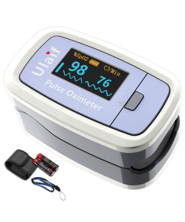 Pulse oximeter fingertip with Plethysmograph Portable Blood Oxygen Saturation Monitor for Heart Rate Sensor SpO2 for Sports and Aviation O2 Monitor Finger for Oxygen