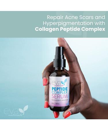 Collagen Peptide Serum for Face - Anti-Aging & Skin Brightening Formula with Aloe Vera & Hyaluronic Acid - 2oz - Buy Online on GoSupps.com