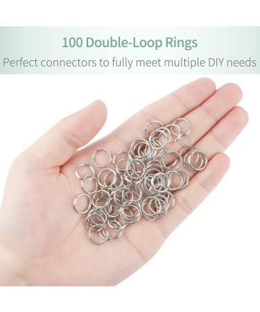 Pawfly 1/2 Inch Mini Split Jump Rings - 100 Pack | Small Metal Connectors for Jewelry Making, Crafts, DIY Arts - 100 PCS - Buy Online on GoSupps.com