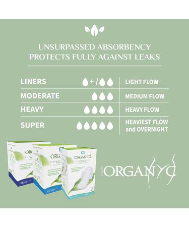 Organyc Overnight Pads Super Flow â€“ 10 Eco-Friendly Pads for Ultimate Comfort - Buy Online on GoSupps.com