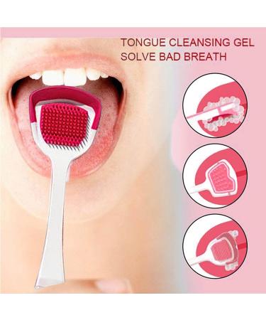 Probiotic Tongue Cleaner Set - Tongue Scraper & Oral Care Gel for Fresh Breath | 50G Peach Flavor - Buy Online on GoSupps.com