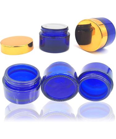 Cisolen 6-Piece Empty Glass Cosmetic Container Set - 30ml Cream Cans with Lid & Liner for Creams Lotions & Essential Oils - Ideal for International Shipping - Buy Online on GoSupps.com