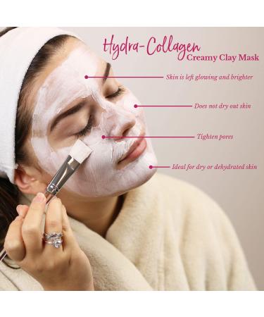 SBC Skincare Hydra-Collagen Creamy Clay Mask 100ml Collagen Face Mask Detoxifies Your Skin Refines Pores and Improves Radiance - Buy Online on GoSupps.com