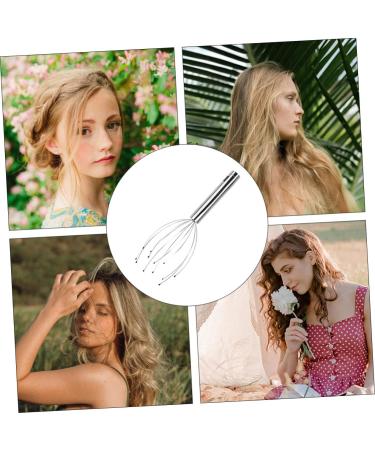 Plafope Massage Claw Tool - Scalp Massager for Head Relief | 28x7x7cm Silver - Buy Online on GoSupps.com