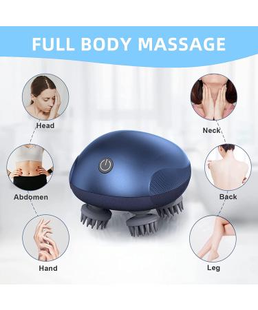 Electric Head Massager for Body & Hair Growth | IPX7 Waterproof Scalp Massager for Stress Relief | Blue Pet Massager for Dogs & Cats - Buy Online on GoSupps.com