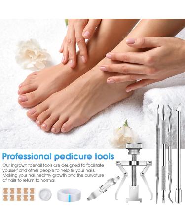 Ingrown Toenail Tools Set - 58 Pieces for Correction, Treatment, and Relief | Toe Nail Correction Buckle, File, Cuticle Pusher, Patch Tape, Finger Holster | Professional Ingrown Toenail Solution - Buy Online on GoSupps.com