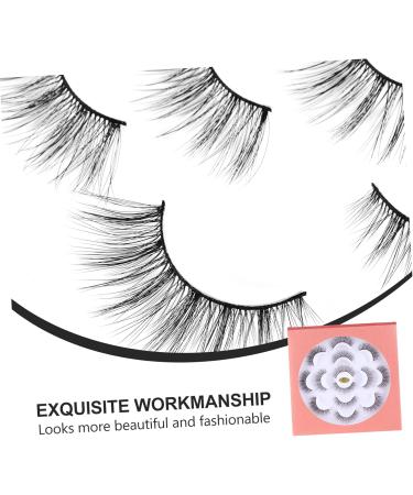 FRCOLOR 7 Pairs Three-dimensional False Eyelashes Fiber False Lashes Cosmetic False Eyelashes Makeup Eyelash Handmade Eyelashes Fake Lashes Extensions Dense Artificial Fiber 6d - Buy Online on GoSupps.com