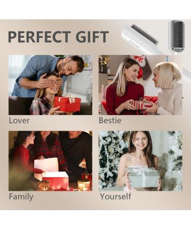 Hair Straightener Brush - 2 in 1 Anti-Scald Comb | Fast Heating Ceramic Flat Iron for Smoothing & Styling Women s Hair - Buy Online on GoSupps.com