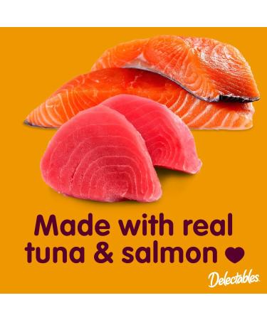 Delectables Lickable Wet Cat Treats 1.4-oz Case of 12 - Tuna & Salmon 12 Pack - Buy Online on GoSupps.com