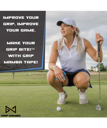 Grip Mamba Elastic Athletic Finger Tape 1 Wide - 3 Roll Pack Blue | Premium Adhesive for Hand & Thumb Protection, Enhanced Grip | Ideal for Sports, Golf, Tennis, BJJ, Basketball, Climbing - Buy Online on GoSupps.com