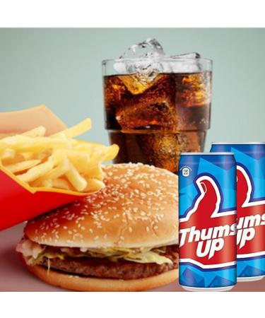 Delicious Flavored Drinks - Soft Refreshing & Irresistible Taste Beverages - Fun Drinking During Hot Summers Or Take Them on Picnics & Trips - Cool Drink To Break Your Thirst (Thums up Can 300ml_P 10) Thums up Can 300ml Pack of 10 - Buy Online on GoSupps.com