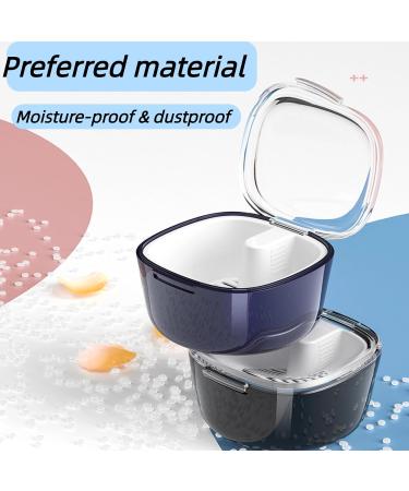 Denture Storage Box - Portable Immersion Box for Elderly Retainer & Invisible Braces Cleaning - Green - Buy Online on GoSupps.com