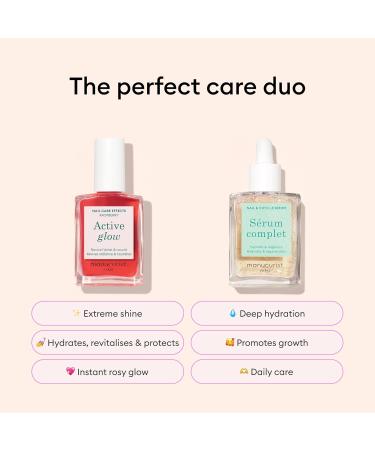 Manucurist Coffret Active Glow Manucure Set - Vernis Ongles Active Glow Raspberry S rum Complet Emollient Cuticule 2 limes a ongles Batons de Buis Repousse Cuticule - Coffret Cadeau Femme - Buy Online on GoSupps.com