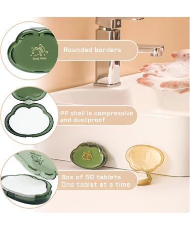 MOGURI Disposable Travel Soap Leaves - 150 Pocket Sized Foaming Paper Soaps for Easy Hand Washing on the Go - Buy Online on GoSupps.com
